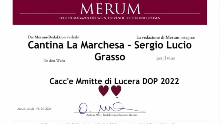 Cantina La Marchesa sulla guida Merum